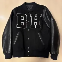 【希少】美品 日本製 バウンティーハンター スタジャン 黒 M 袖レザー BOUNTY HUNTER（バウンティーハンター）20周年記念スタジャン