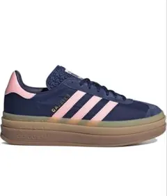 adidas Gazelle ネイビー/ピンク スニーカー