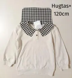新品 Hugtas+ セーラートレーナー 120cm 裏毛 トップス