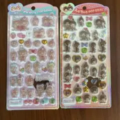 [匿名配送モンチッチうるちゅるポップシール　2枚セット