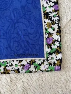 Yves Saint Laurent 花柄ハンカチ