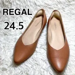 REGAL リーガル ポインテッドトゥ カッター パンプス 24.5㎝