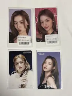 TWICE サナ　くじ　ステッカー　トレカ　4枚セット