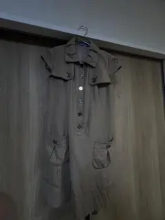 BURBERRY サイズ38 ベージュ ボタン付き シャツワンピース 半袖
