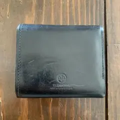Glenroyal黒 レザー 二つ折り財布