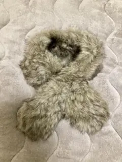 【美品値下中】ブラウン　ファーマフラー　スヌード　UNIQLO