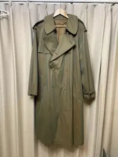 DOMON ドモン 玉虫色オリーブグリーン カーキ トレンチコート