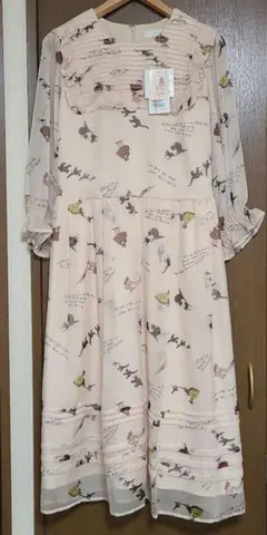 ジョリープッぺ　くらはしれいコラボ　ワンピース　ベージュ