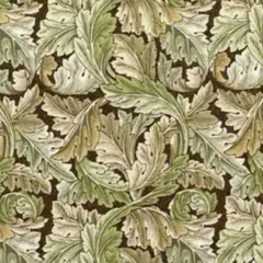 葉の模様 綿プリント生地