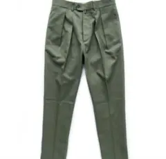 【NEAT】20ss Hopsack Tapaerd -OLIVE-のサムネイル