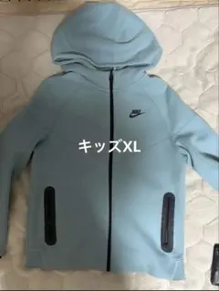 希少　ナイキテックフリース水色 キッズXL 赤タグ drip