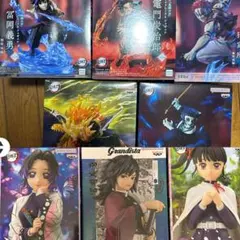 鬼滅の刃 フィギュア 8点セット 猗窩座 竈門炭治郎 冨岡義勇 我妻善逸 獪岳