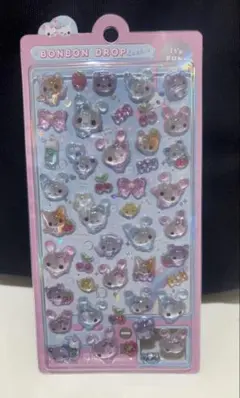 【国内正規品】 ボンボンドロップシール　キャンディツインズ　うさぎ　アニマル