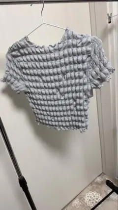 【GU】 レディース シャーリングTシャツ