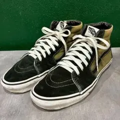 VANS SK8-HI スケートライン 黒カーキ 27cm
