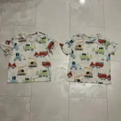 SHEIN トラック柄 Tシャツ 2枚セット　双子のサムネイル