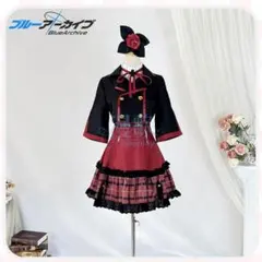 ブルーアーカイブ 浅黄ムツキ コスプレ衣装 ウィッグ・ヘイロー付き ブルアカ