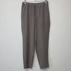 【美品】GU センタープレス イージーパンツ ブラウン S メンズ スラックス