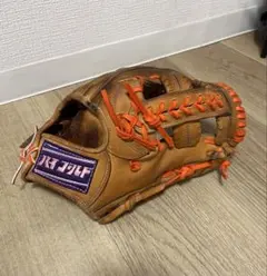 ハイ ゴールド　硬式内野用グローブ オレンジ