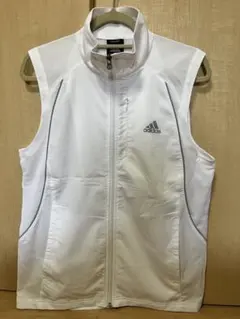 adidas メンズ ゴルフ COOLMAXベスト ホワイトL
