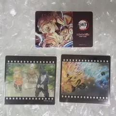 【鬼滅の刃】我妻善逸　お楽しみくじ ポイントカード、フィルム風クリアカード