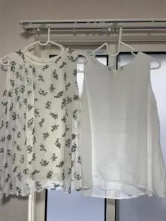 ノースリーブシャツ(花柄・無地)