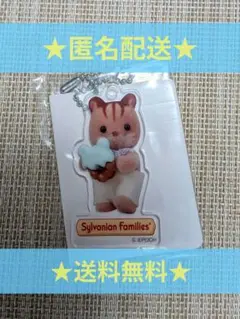 シルバニアファミリー　 赤ちゃんアクリルキーチェーン ドーナツ くるみリス
