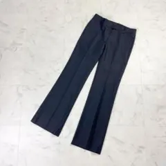 新品未使用タグ付 Theory ウールツイルフレアスラックス 黒 0*LD324