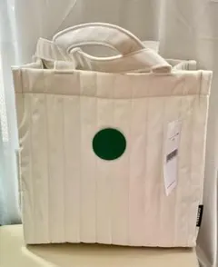 「スターバックス」2024福袋 キルティングトートバッグ ホワイト