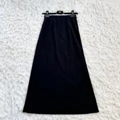 【着用2回】伊太利屋♡イタリヤ　シンプルマキシスカート　ブラック　9のサムネイル