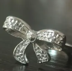 Bow Ring リボンモチーフ リング シルバーカラー