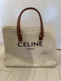 セリーヌ CELINEバッグ メンズ　トートバッグ キャンバスホワイト【中古】