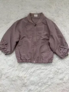 ピンク ジッパー付きジャケット　120cm