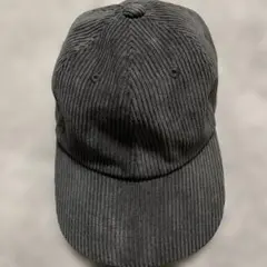 コーデュロイ ベースボールキャップ　　黒