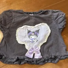 クロミ 半袖トップス 110 サンリオ ハートレース フリル