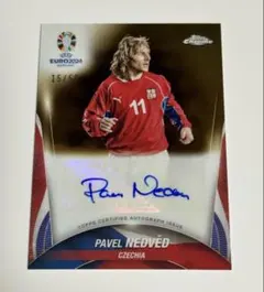 50シリ パベル ネドベド 直筆サイン topps chrome 24-25 - メルカリ