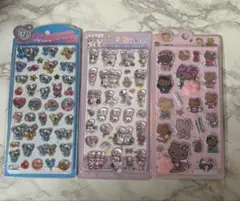 エスターバニー、エンジェルブルー、ハローキティ ボンボンドロップシール3枚セット