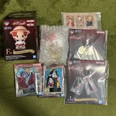 ま*ゅ様 一番くじ ワンピース 赤髪海賊団 F賞SOFVICちゅウタ下位賞セット