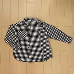 美品　BREEZE チェック柄長袖シャツ 130