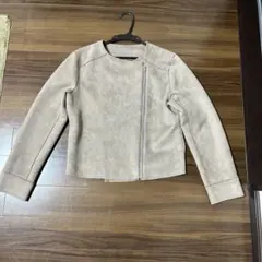 スエード調ライダースジャケット