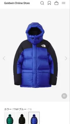 THE NORTH FACE　Him Down Parka ブルー　L