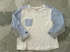 petit main 100cm 長袖Tシャツ ストライプのサムネイル
