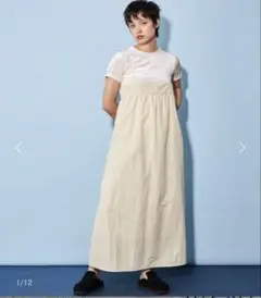 アイボリー キャミワンピース フリーサイズのサムネイル