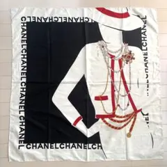 CHANEL シャネル イタリア製 スカーフ シルク100% ココマーク 大判
