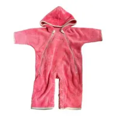 20. mont-bell ピンク　フード付きカバーオール　70㎝