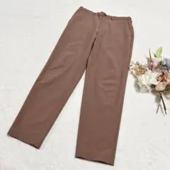 【ジーユー】メンズ ドライストレッチイージーアンクルトラウザーパンツ S