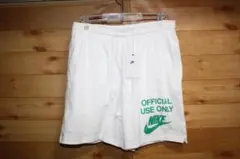 L　白　ナイキ　NIKE　スウェットハーフパンツ　IB8414のサムネイル