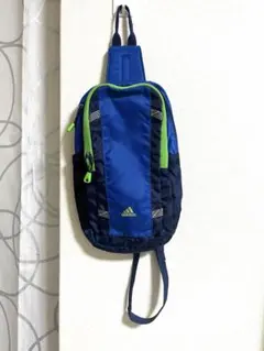 adidas ボディバッグ 青/緑❣️