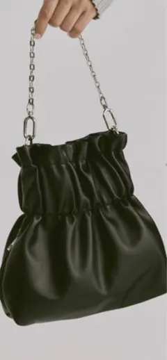 ギャザー巾着ミニショルダー　バッグ　2way