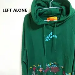 LEFT ALONE レフトアローン　刺繍フーディー　S